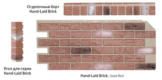 Цокольный сайдинг Nailite серии Hand-Laid Brick Цокольный сайдинг Nailite серии Hand-Laid Brick