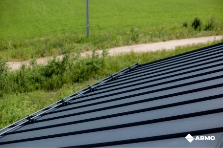 Самозащелкивающаяся кровля ARMO Rooftop Бархат Zn180