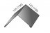 Конек плоский 145х145 Стинержи Graphite45