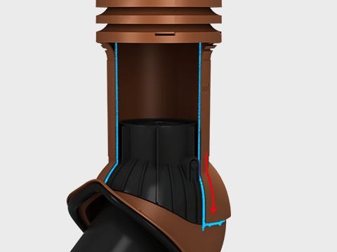Вентиляционный выход Wirplast WiroVent EVO Е21(неизолированный)
