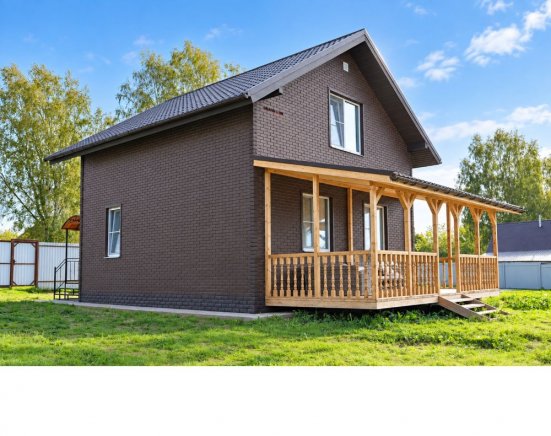 Фасадные панели Grand Line Клинкерный Кирпич Design Plus кофе с темно-бежевым швом