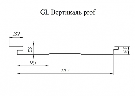 Софит металлический Grand Line Вертикаль Pural Matt