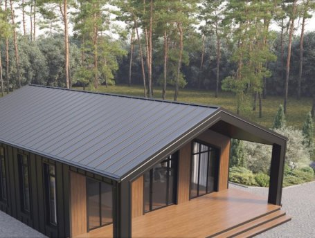 Фальцевые панели AQUACLICK Профиль  Силуэт-2 Rooftop Кашемир PU
