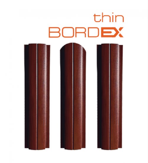 Штакетник SteelX полукруглый Bordex thin TIAR50