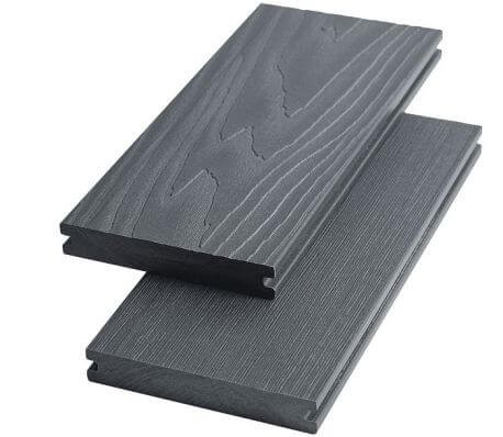 Террасная доска Экодэк Брайт Массив 3D Серый