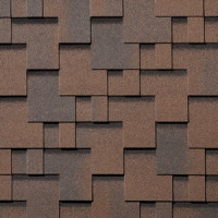 Гибкая черепица Quiet tile Gallery Латунная медь
