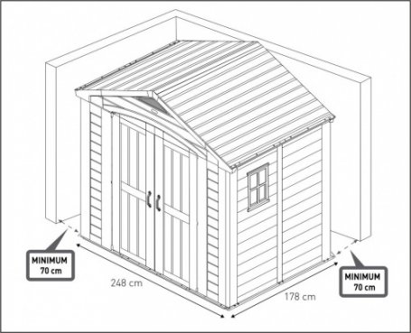 Пластиковый сарай Keter Factor 8х6