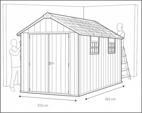 Пластиковый сарай Keter Oakland 7511