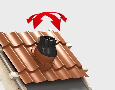 Вентиляционный выход Wirplast WiroVent EVO Е22(изолированный)
