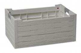 Ящик пластиковый складной Toomax Florida 50 л светло-серый